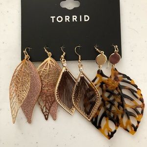 TORRID statement earrings - Set of 3